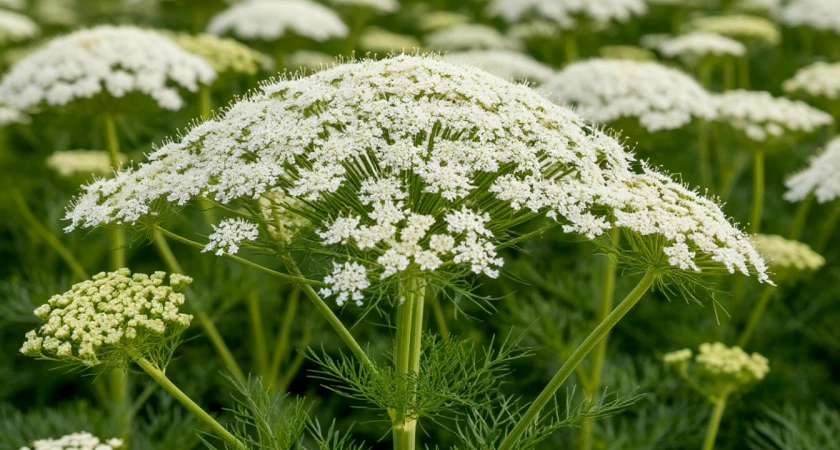 Полюбуйтесь белоснежной красотой цветов моркови — «редкой находкой» в самом сердце Далата