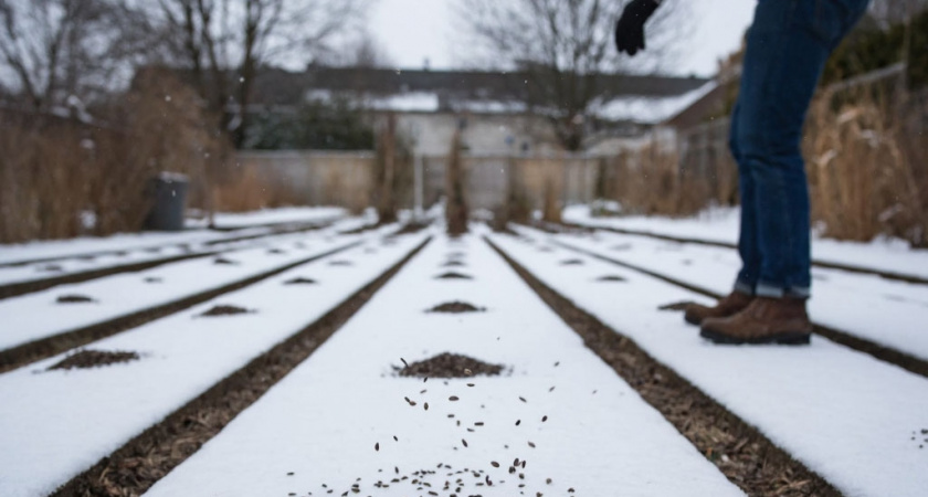 Мощнее золы, дрожжей и навоза: сыпем на грядки прямо по снегу в феврале — двойное плодородие уже к весне 
