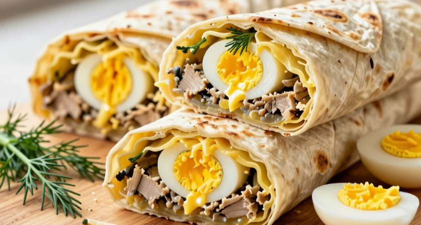 Обычная "Мимоза" уже не в почете: делаю салат в рулете из лаваша