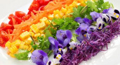 Салат «Радуга»: готовим слоями, горками, дугами и кругами