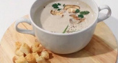 Нежный грибной суп-пюре из шампиньонов со сливками