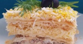 Слоеный пирог с рыбой - вкусная и сытная закуска