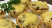 Тарталетки с курицей и грибами - очень вкусная, сытная, порционная закуска
