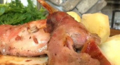 Нежный и сочный запеченный в духовке кролик