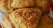 Печенье из слоеного дрожжевого теста - с хрустящей корочкой и мягкое внутри