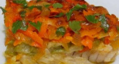 Филе трески с овощами, запеченная в духовке - вкусный и полезный рецепт