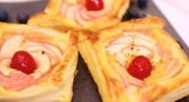 Очень вкусный десерт из слоеного теста - корзиночки с яблоком