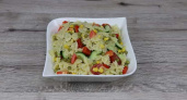Вкусный слат с макаронами и овощами без майонеза 🍝