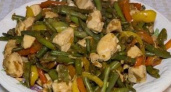 Стручковая фасоль с курицей и овощами - вкусно и полезно 🍗