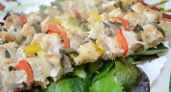 Диетический шашлык из куриной грудки с овощами 🍗