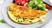 Греческий омлет с баклажаном и фетой