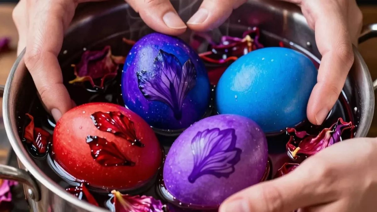 Не чай, а сокровище: крашу яйца в 3 космических цвета без химии - луковая шелуха отдыхает