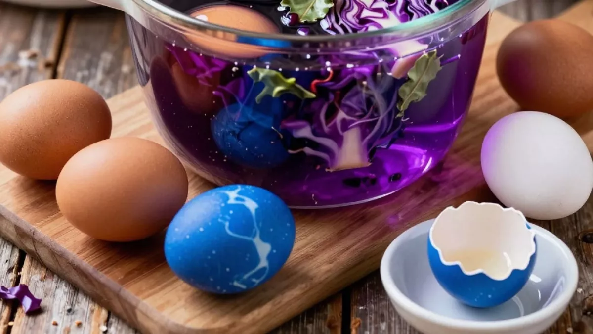 Крашу яйца на Пасху капустой и поражаюсь результатом — соседки выпрашивают необычный рецепт