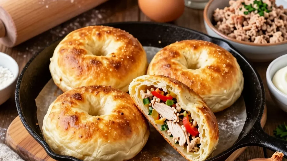 Никаких больше блинов и беляшей. Готовлю пышки с мясом на сметане с яйцом — нежные и очень вкусные