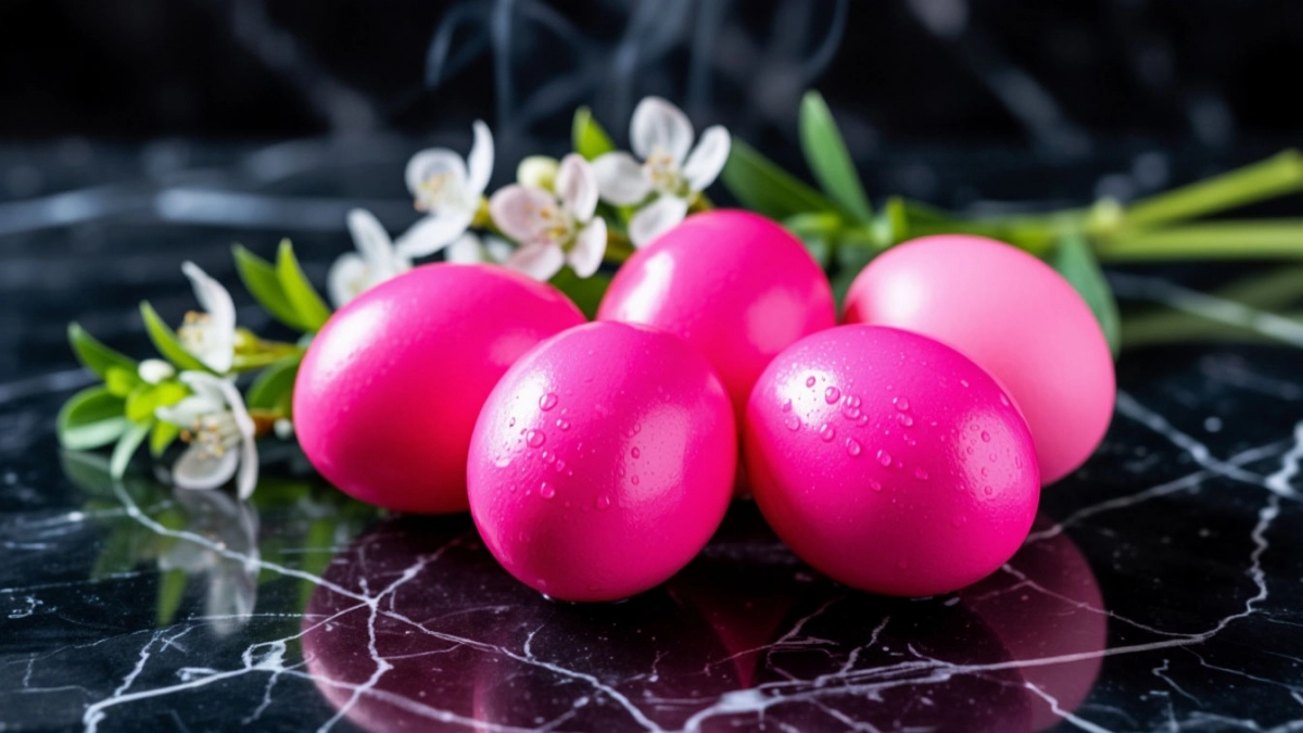 Пасха 2026: готовим самые красивые яйца — электрическая фуксия