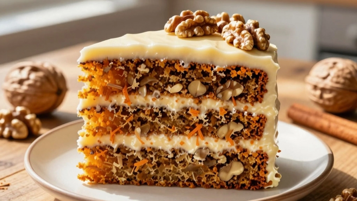Морковный торт с кремом из сливочного сыра: семейный рецепт узнала от бабушки