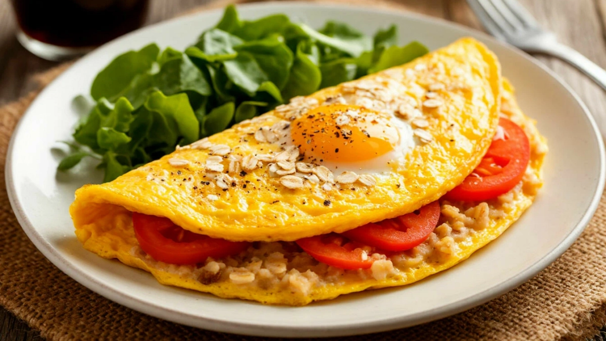 ПП овсяноблин  с яйцом и молоком  – полезный и быстрый завтрак на каждый день