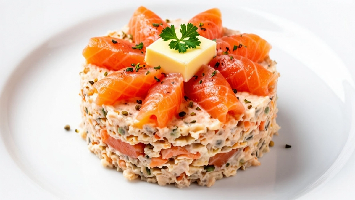 Закуска как из ресторана: форшмак из красной рыбы — быстро, сытно, красиво