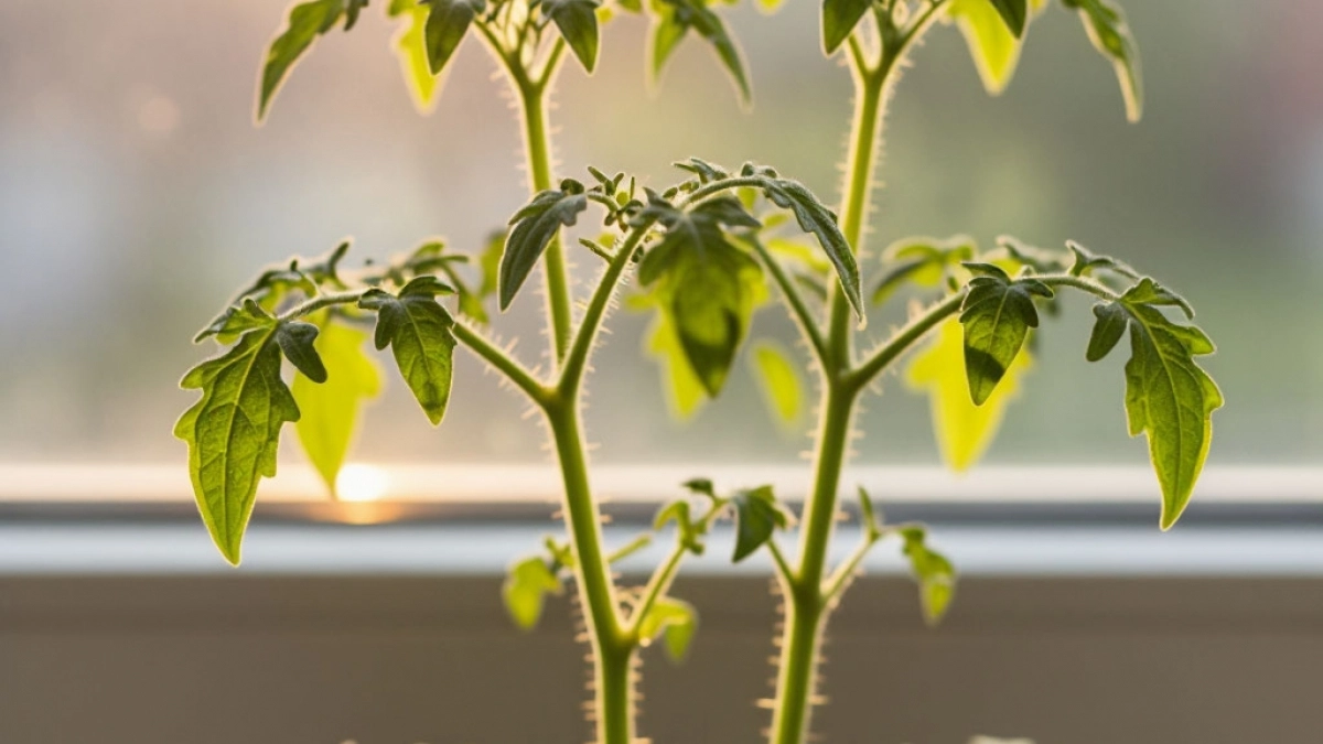 Исправила тонкую рассаду томатов всего за 10 дней. Теперь стоит как дубки