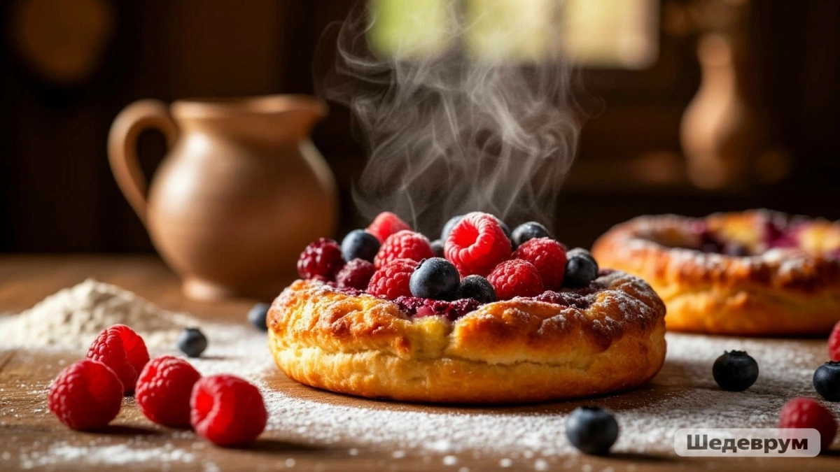 Вкус детства в деревне у бабушки: раскрываем этот секрет приготовления нежных ватрушек с творогом и ягодами