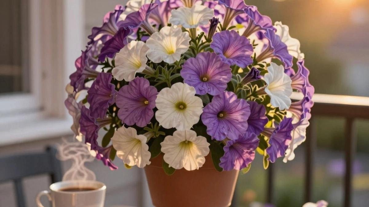 Делайте «три листа» — петуния будет цвести красивым шаром! Жалею, что не пробовала раньше