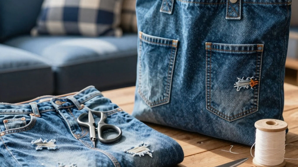 Накопились джинсовые вещи, тогда для вас много уникальных и полезных идей для утилизации старых вещей