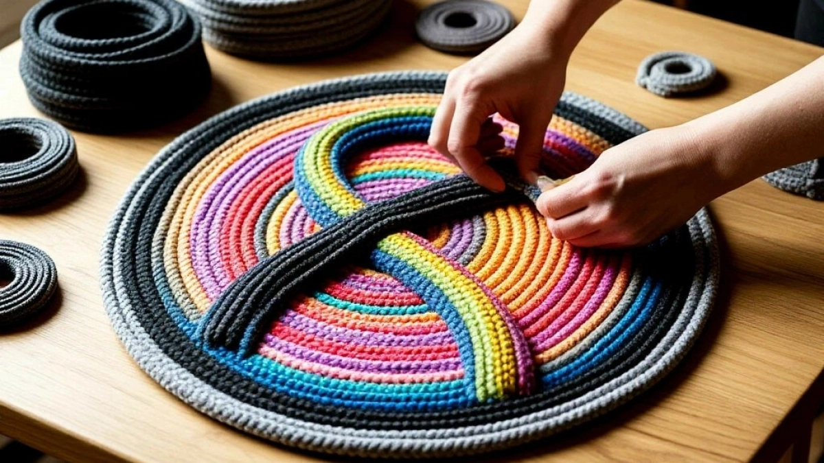 Плету коврики из этого материала - и сама себе завидую: 3 метода, с которыми справятся даже дети
